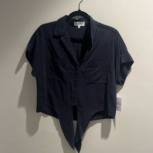 Bella Dahl Shortsleeve Tie front Shirt